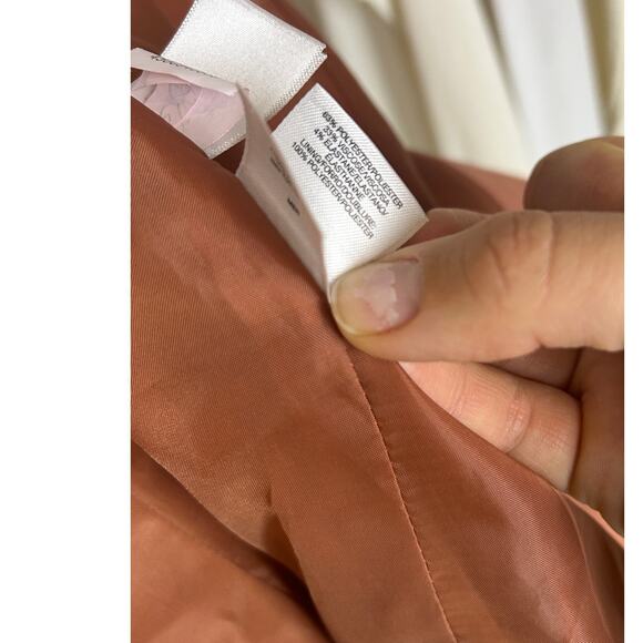 Nine West Women's Size 14 Terra Cotta Open Front Blazer Classic Style #0511 - Picture 10 of 15